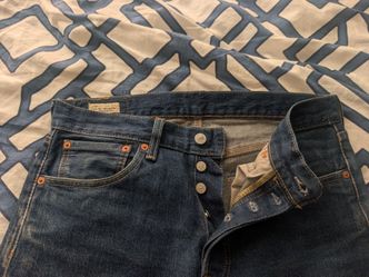 Levis 501, slim taper 32x34