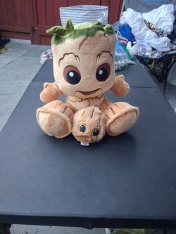 Baby Groot Plush Stuffed Toy with Mini Groot