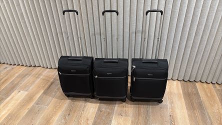 Three carry-on bags