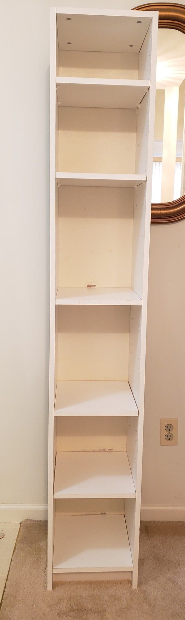 72" Adjustable 6-Shelf Bookcase