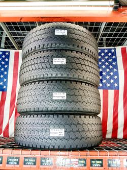 ⭐️ USED TIRES 275/65R20 BRIDGESTONE DUELER A/T ASCENT Ride Comfort-Focused 10PR LOAD E Tires Good on Street/Highway LT275/65R20
