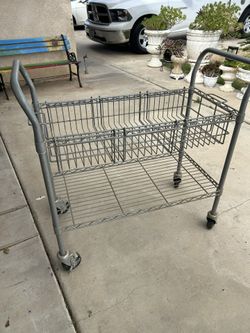 STEEL MAIL CART ON Wheels $200.00 FIRM