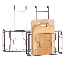 2 Pack- Simple Trending Over the Door/Wall Mount Cabinet Door Organizer Holder in Kitchen or Pantry