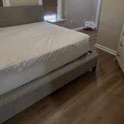 FREE King Upholstered Bed Frame