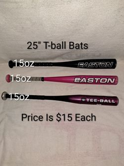 Three 25" (15oz) T-ball Bats (Price Is $15 Each)