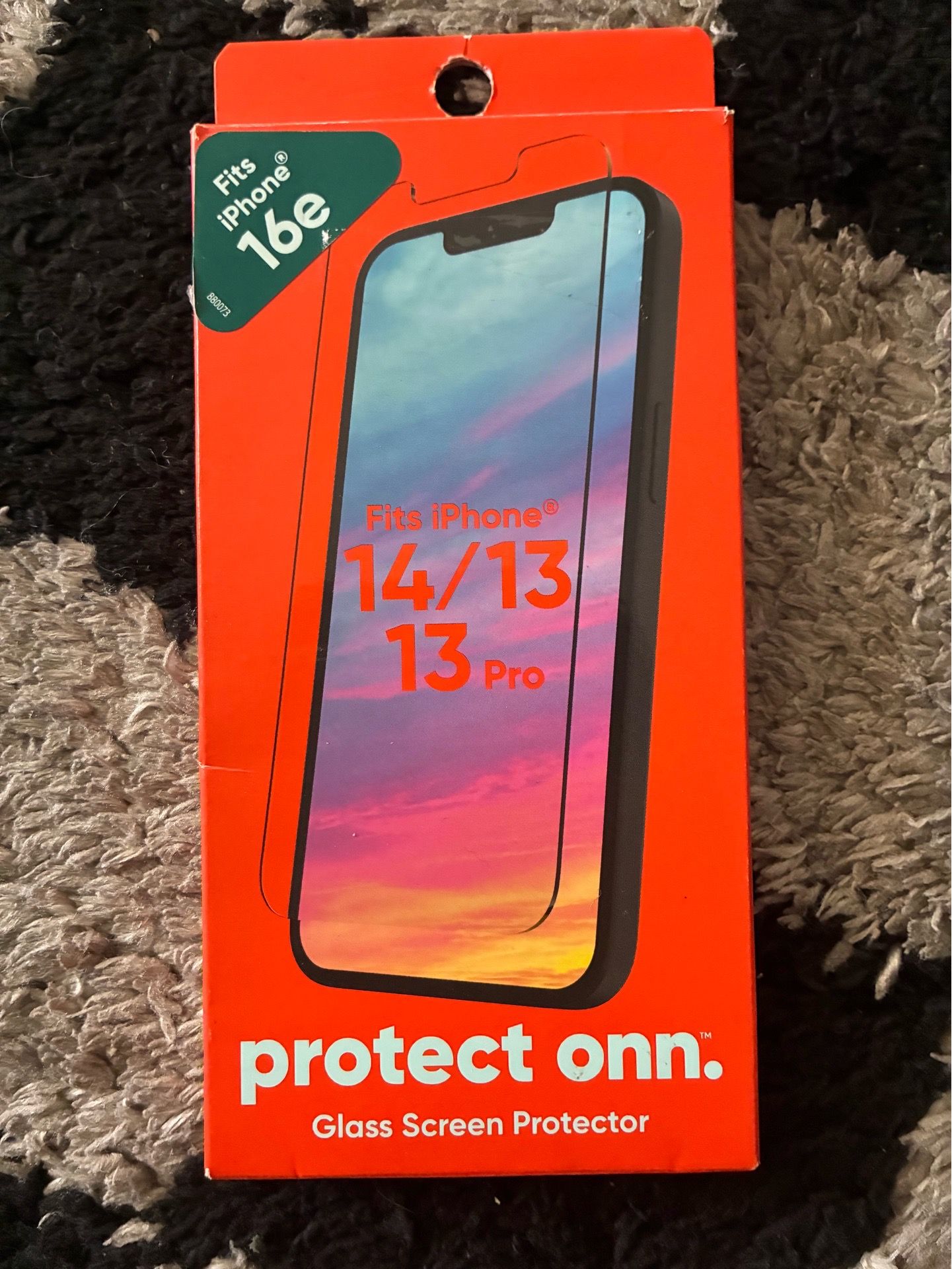 iPhone 16e/14/13 Pro/13, onn Glass Screen protector