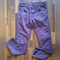 Mens Burgundy Wash Levis 511 Jeans Size W30 L32