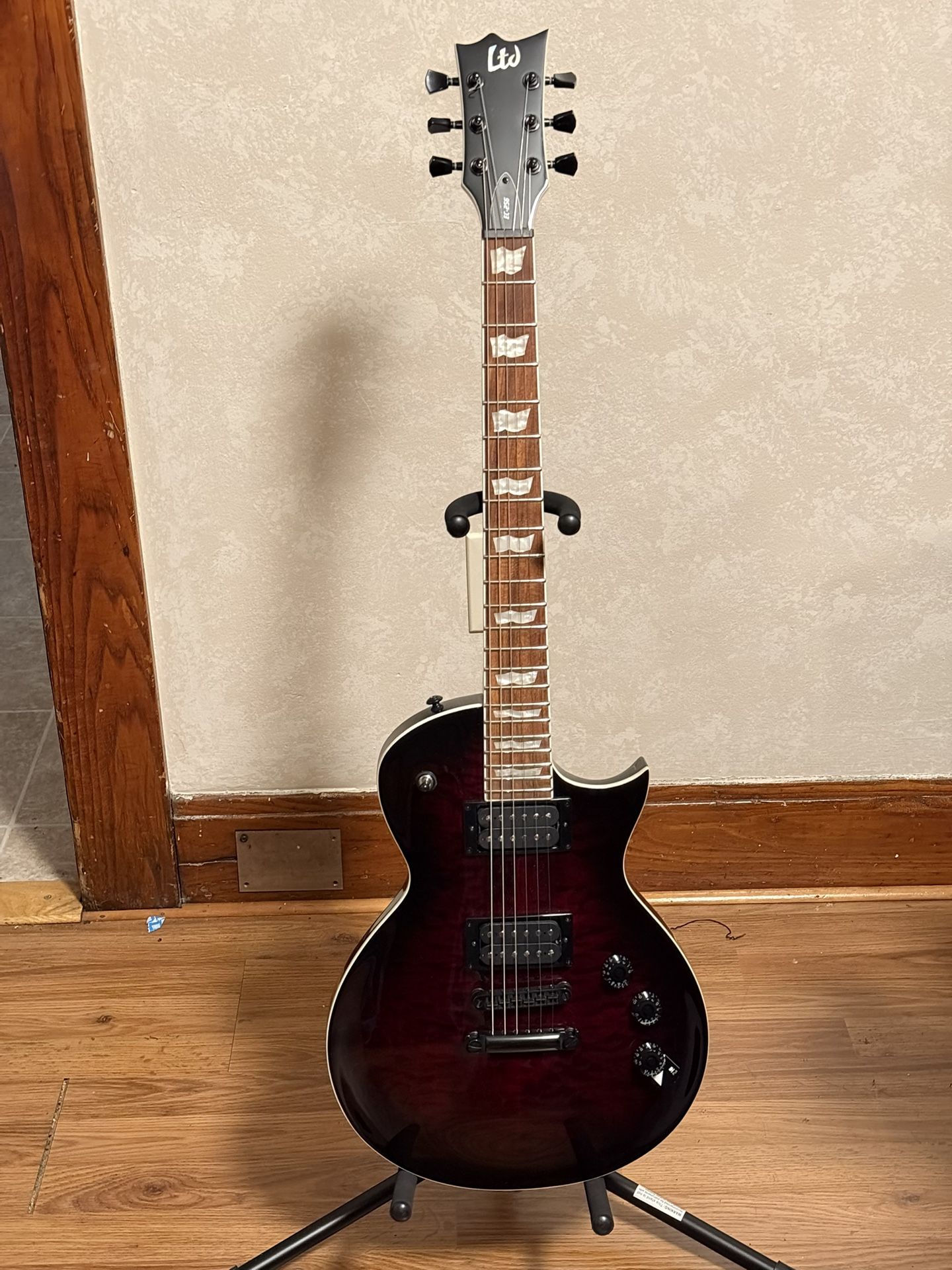 ESP LTD EC-256QM SEE THROUGH BLACK CHERRY BURST ELECTRIC GUITAR