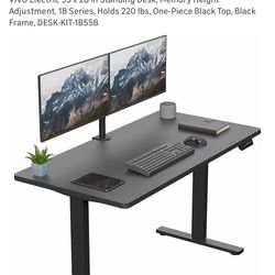 Brand New Beautiful Black electric desk adjustable height w memory