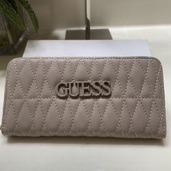 Beige Long Wallet
