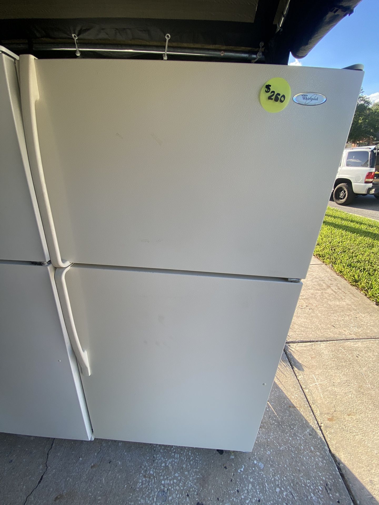 White Whirlpool Fridge