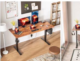 ❤️‍🔥 #C Furologee 55 Inch Height-adjustable standing desk with a spacious work surface $65