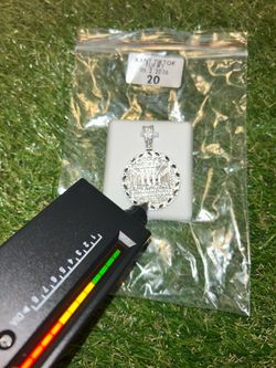 925 silver Moissanite diamond pendant