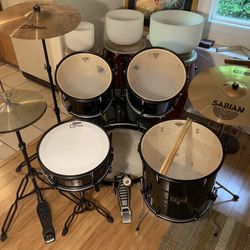 Upgraded Gammon Drum Set, Cymbals
