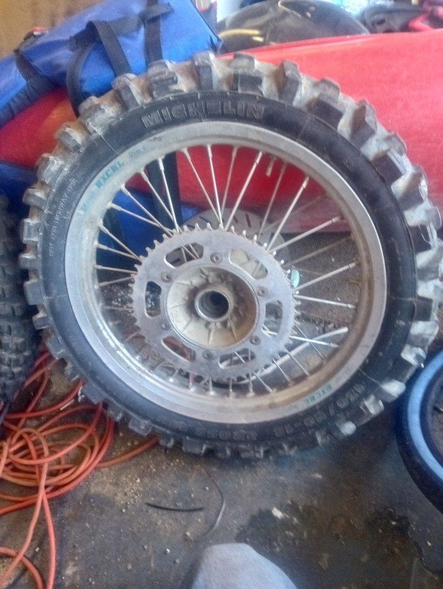 Dirt Bike Wheels. $150 Obo