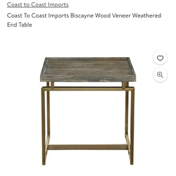 Wood Top Side Table Originally $400 (Selling 2)