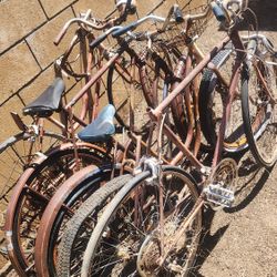 Vintage 26 and 24 Inch Schwinn Bikes. As Is 40 Each