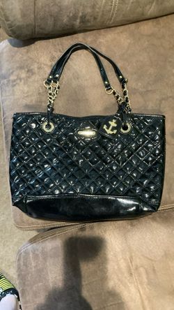 Black Shiny Anne Klein Purse