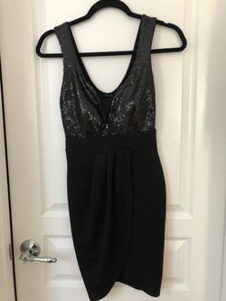 Sequin black dress