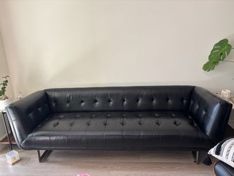 Black Leather Couch