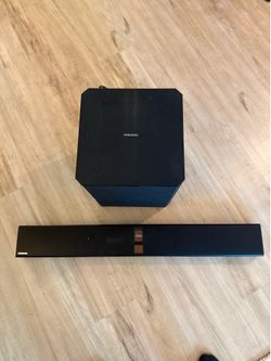 Samsung soundbar & subwoofer
