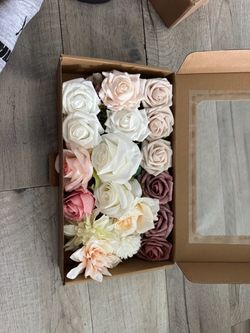 Artificial Flower Heads Assorted Box Set