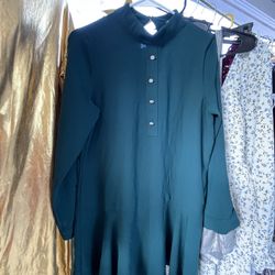 ZARA Aguamarine Long Sleeve Dress