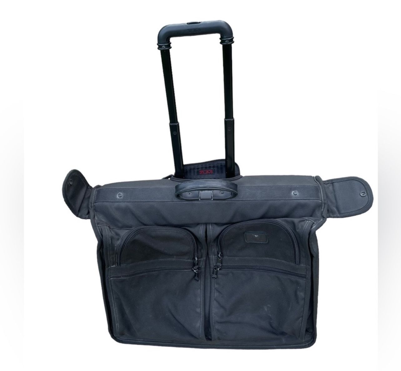 Preowned TUMI Black Ballistic Nylon Wheeled Rolling Garment Bag Luggage