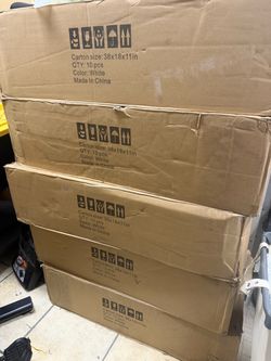 FOR SALE 5 BOXES OF CHAIRS FOR PARTY COMPLETED NEW
