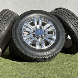 2024 Like NEW 20” Gmc Sierra Denali wheels 2500 OEM Rims A/S 34” tires 3500 8x180mm Silverado Chevy