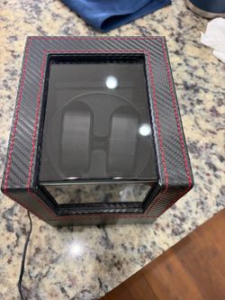 Double Watch Winder Box Carbon Fiber