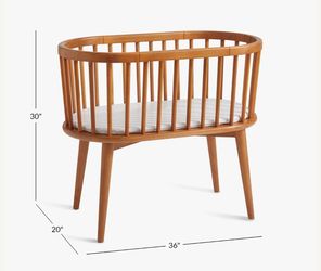 Pottery Barn Kids Wood Nursery Mid-Century Bassinet