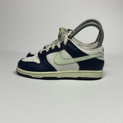 Nike Dunk Low – Sail / Midnight Navy / Volt Tint (PS) – Size 13C