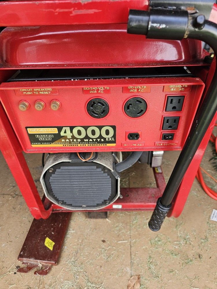 Generac 4000 exl push button start portable generator