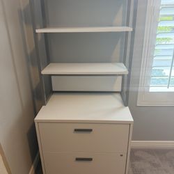 Bookshelf  + 2 Drawer Filing Cabinet
