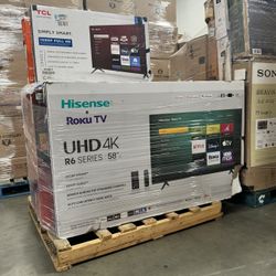 58” Hisense Smart 4k Roku Led Tv 