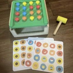 The Investigator Play Kit Match and Tap Hammer Box Montessori Wood Toy