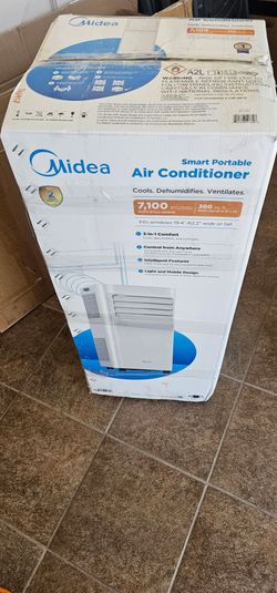 Midea 7,100 DO BTU Smart Portable Air Conditioner, For Spaces Up to 300 sq. ft.