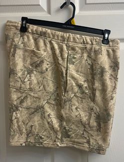 Brand new Men’s light tree camo fleece jogger shorts sizes 2XL & 3XL $7.00 each