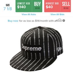 Supreme Hat
