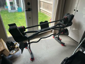 Bowflex selecttech 2080 weights and curl bar