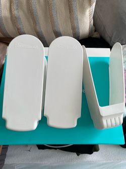 Shoe Slotz space-saving shoe organizers.