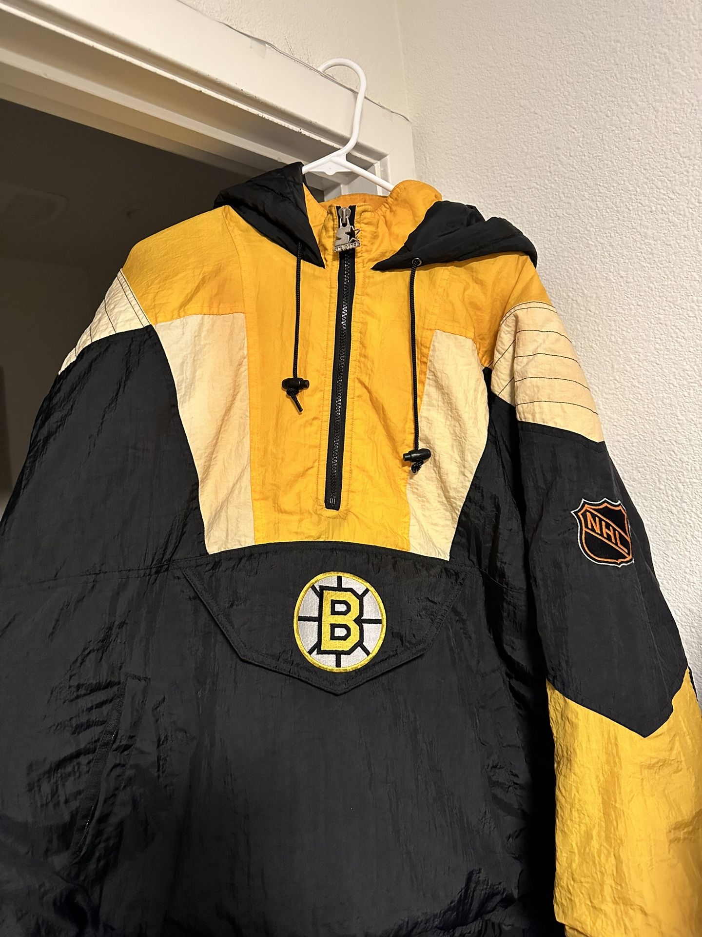 Vintage Starter Boston Bruins Quarter Zip Jacket