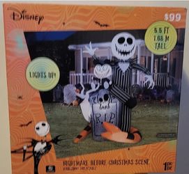 Nightmare Before Christmas Jack Teddy Halloween Inflatable