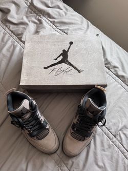 Air Jordan 4 Cave Stone Sneakers with Box