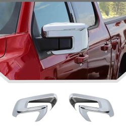 for F150 Chrome Side Mirror Cover Trim Accessories Fit for Ford F150 2021 2022 2023 2024 2025 Exterior View Mirror Cover (2pcs) ^