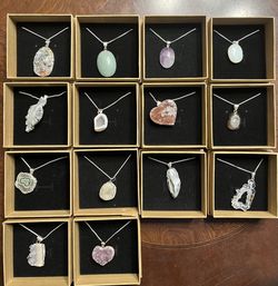Gemstone Silver Necklace