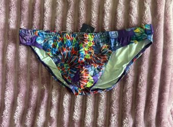 Underwear Brief Men Vibrant Butterfly and Floral Print ( come in XXL Asian equivalent Large USA)