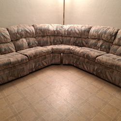 Two Recliner Couch Sectional 