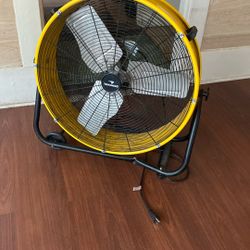 industrial fan loud but works 